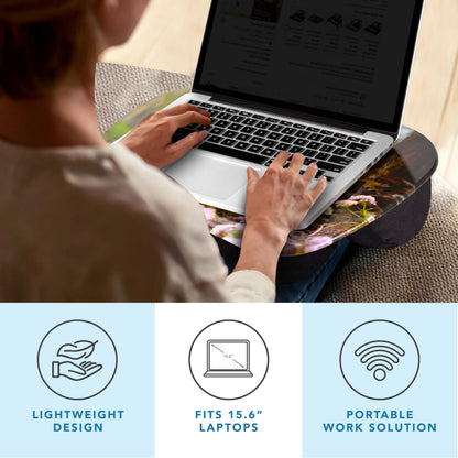 LAPGEAR MyStyle Portable Lap Desk with Cushion - Christian Lamb - Fits up to 15.6 Inch Laptops - Style No. 45721
