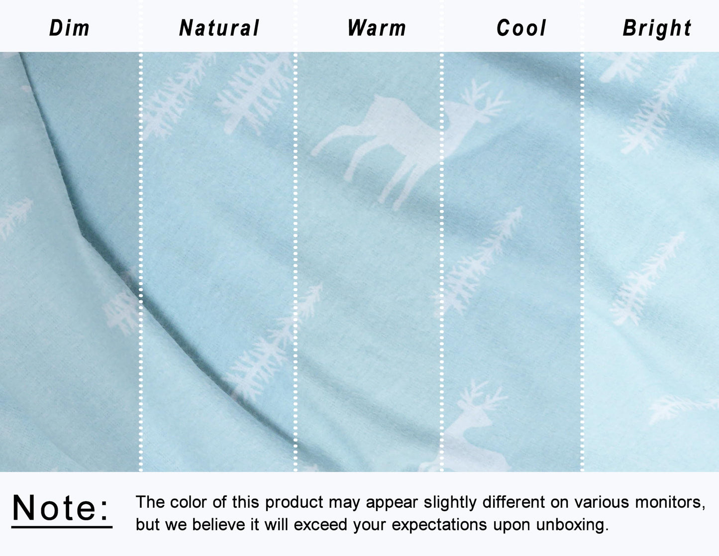 RUVANTI Flannel Sheets Queen Size - GOTS Certified 100% Organic Cotton, 4 Piece Warm, Soft & Breathable Set, Deep Pocket Snug Fit, Double Brushed Cozy All Season Bedding, Blue Pine