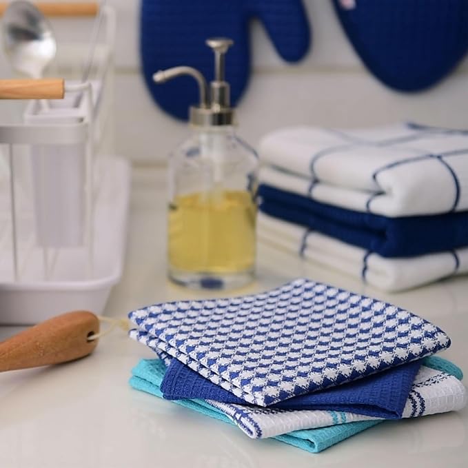 T-Fal Premium Waffle Dish Cloths: Highly Absorbent, Super Soft Long Lasting