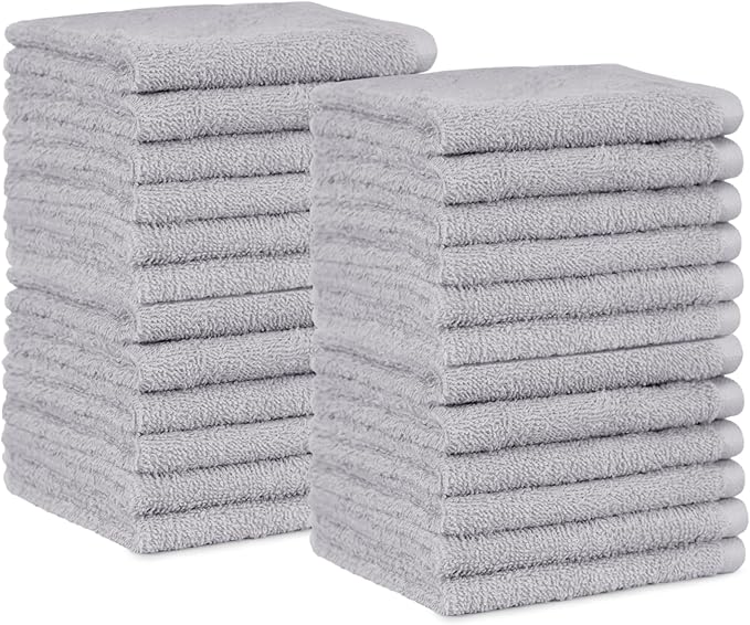 Amazon Basics Fast Drying Cotton Washcloths