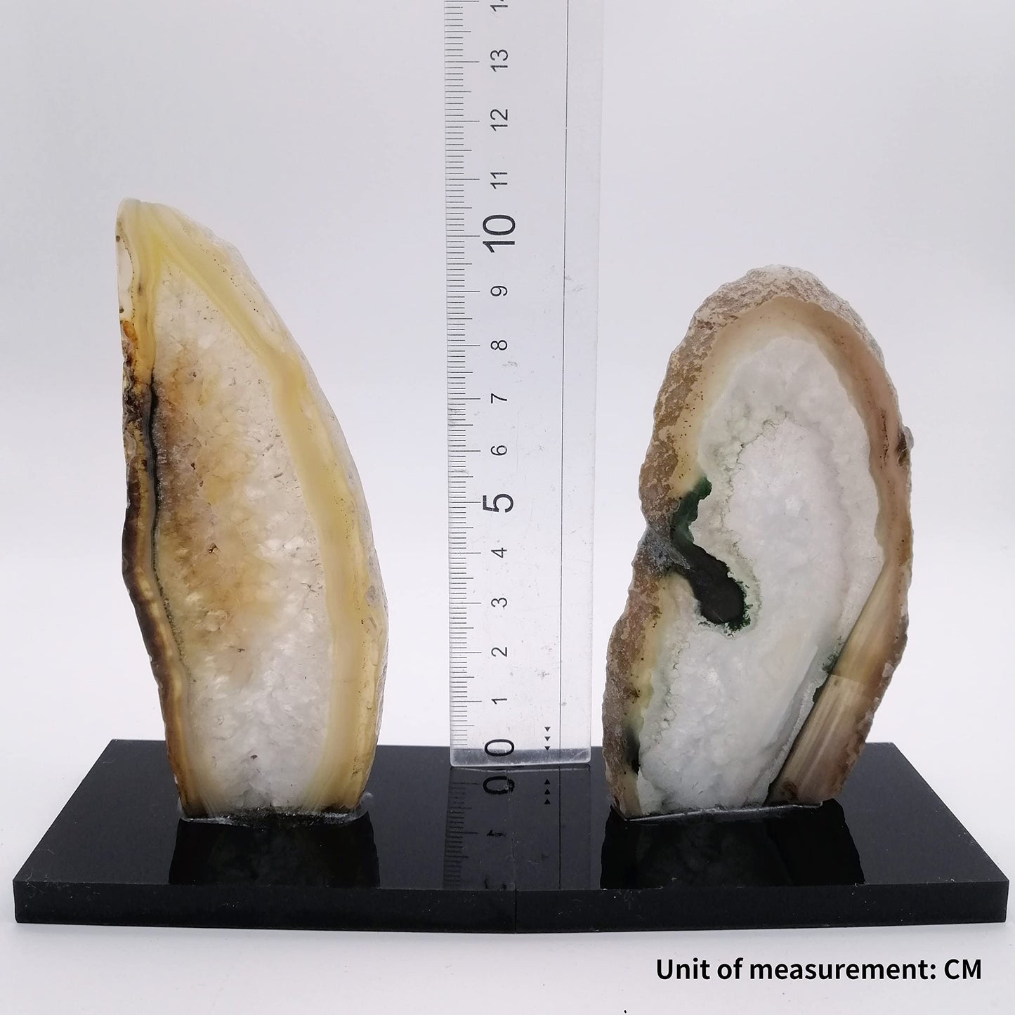XMHOME Natural Agate Gemstone Slice Home Decor Living Room Irregular Shape Healing Crystals Wealth Luck Table Ornaments Small