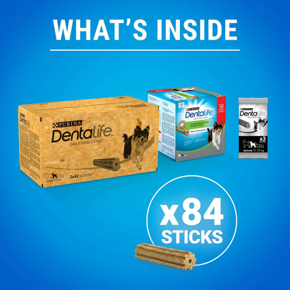 DENTALIFE Medium Dental Chicken Dog Chews 42 Sticks (Pack of 2)