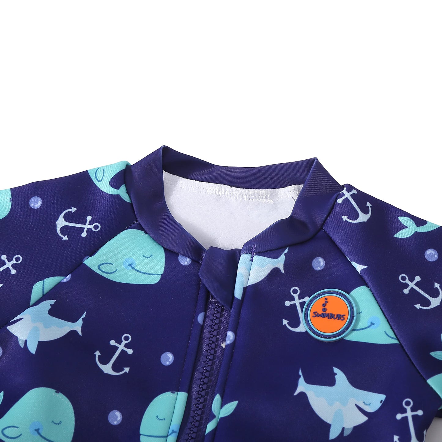 Swimbubs Baby Swimming Warm Suit Boys Fleece Lined Wetsuit Girls UV UPF50 Sun Protection Swimsuit (2-3 Years, Blue Whale)