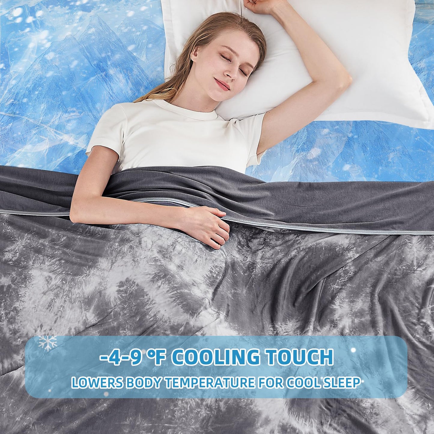 inhand Cooling Blanket King Size (90"x108"), Cooling Blankets for Hot Sleepers, Absorbs Heat to Keep Adults Cool for Summer Nights Sweats, Thin Cold Lightweight Blanket for Couch Bed, All Season Use