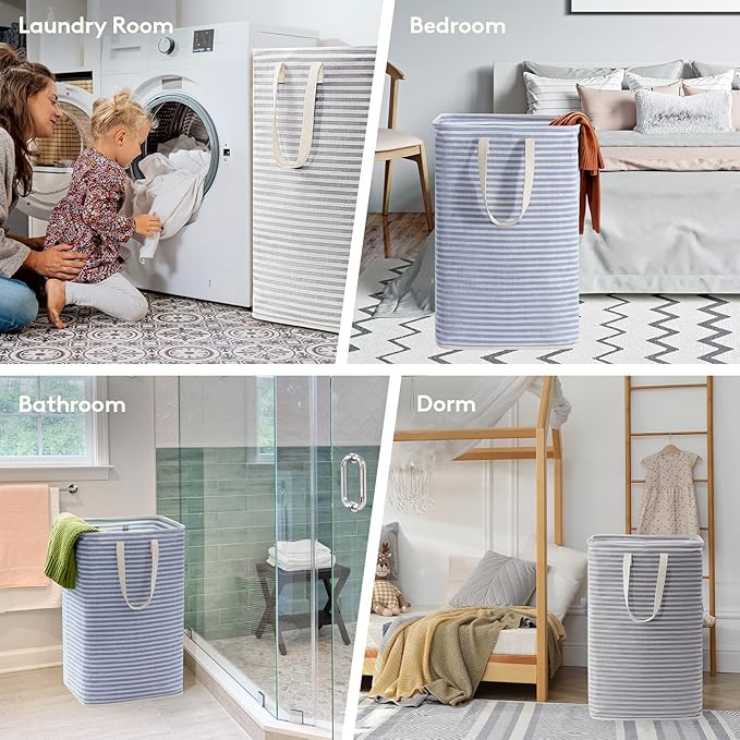 Lifewit 2 Pack Laundry Hamper Large Collapsible Laundry Baskets, Freestanding