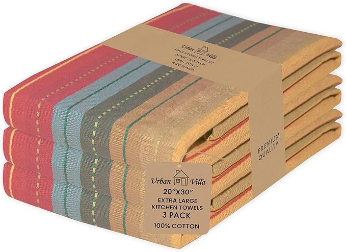 Urban Villa Kitchen Towels 100% Cotton Dish Towels