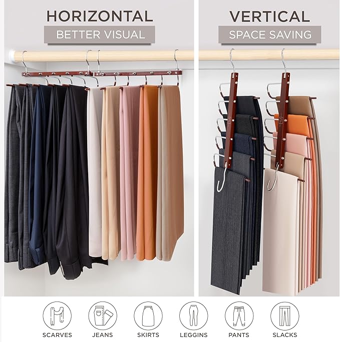 MORALVE Pants Hangers Space Saving