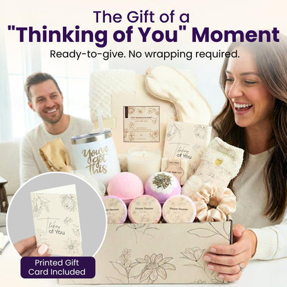 16 Pcs Self Care Gifts for Women - Relaxing Spa Gift Basket for Women, Unique Birthday & Get Well Soon Care Package for Her, Thinking of You Gift Set for Mom, Wife, Sister, Friend