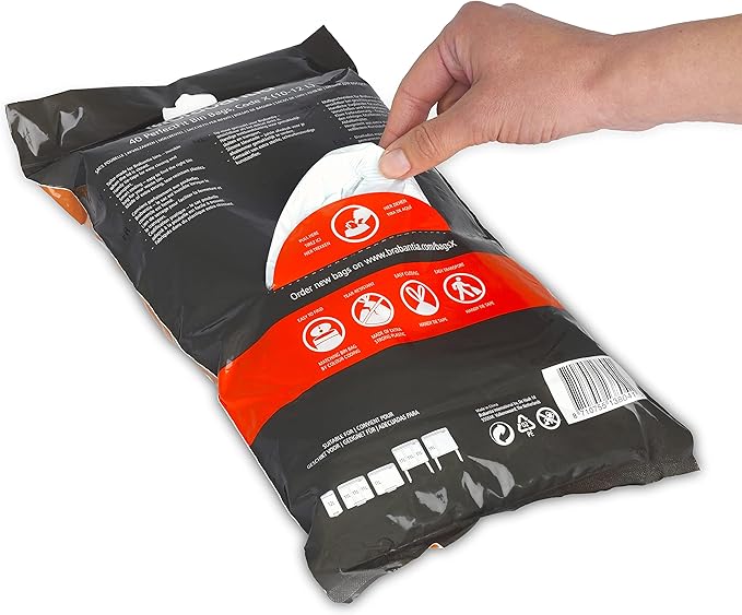 Brabantia PerfectFit Trash Bags Thick Plastic Trash Can Liners