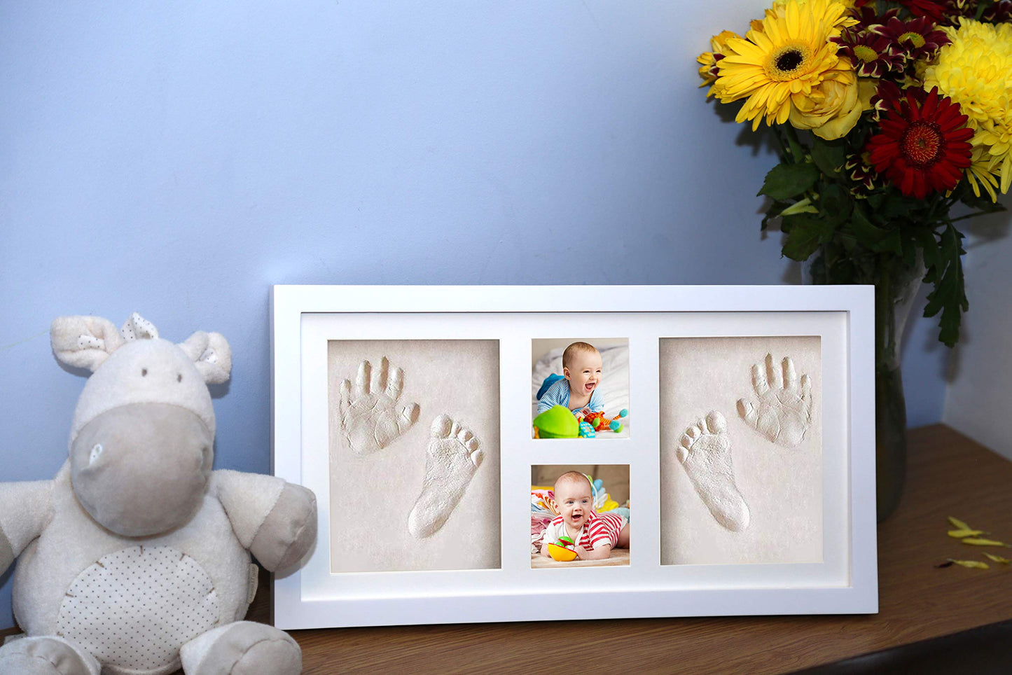 Bubbleliss Baby Hand and Footprint Kit Makes A Great Gift Present for Birthdays, Christenings and Baby Showers, Newborn Baby Keepsake Frames