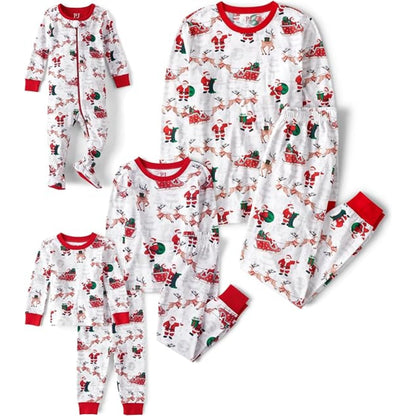The Children's Place Baby Group 1-Family Matching, Christmas Pajama Sets, Cotton, Santa Sleds