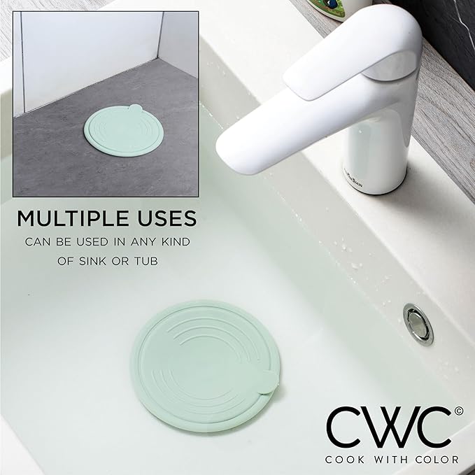 COOK WITH COLOR Kitchen Sink Strainer, Flexible Sink Strainer, Sink Drain