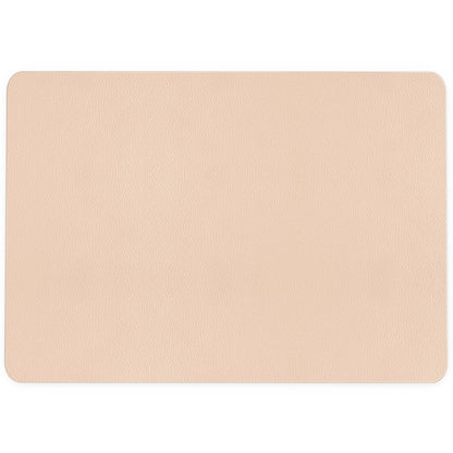 Nekmit Leather Desk Blotter Pad 17 x 12 Inches, Flat, Non-Slip, Waterproof, Apricot