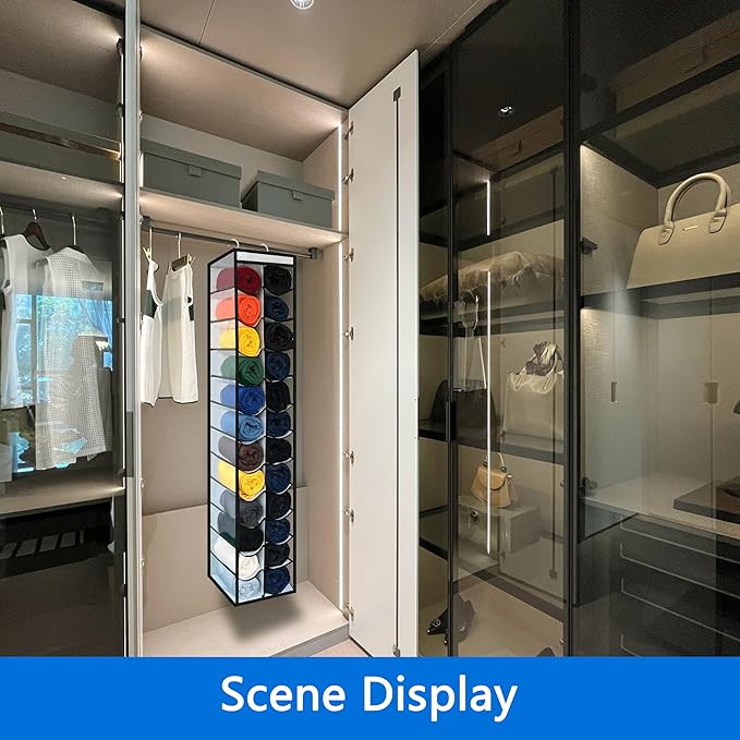 Closet Organization, 24 Section Hanging Closet Organizer, Space Saving