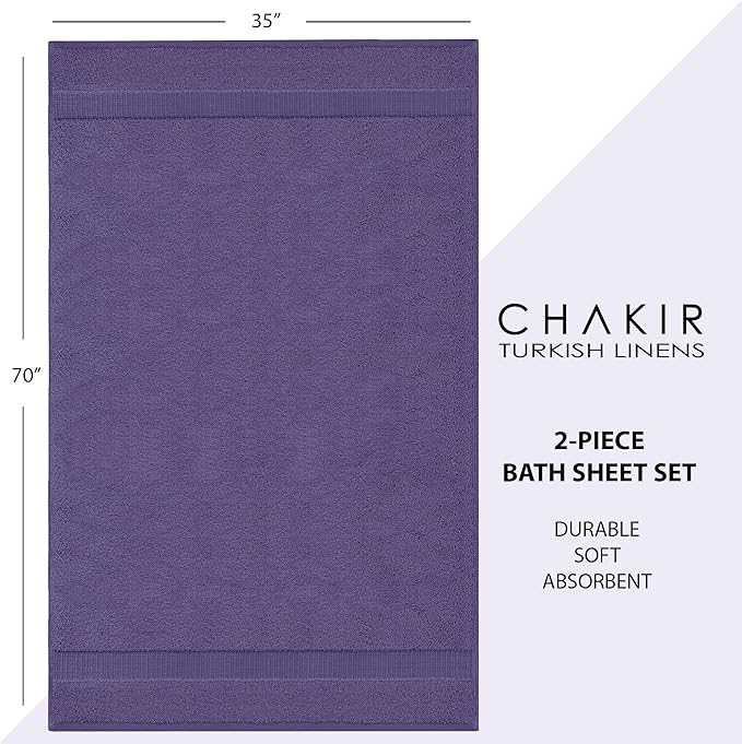 Chakir Turkish Linens, 100% Cotton Premium Quality Turkish Bath Sheets