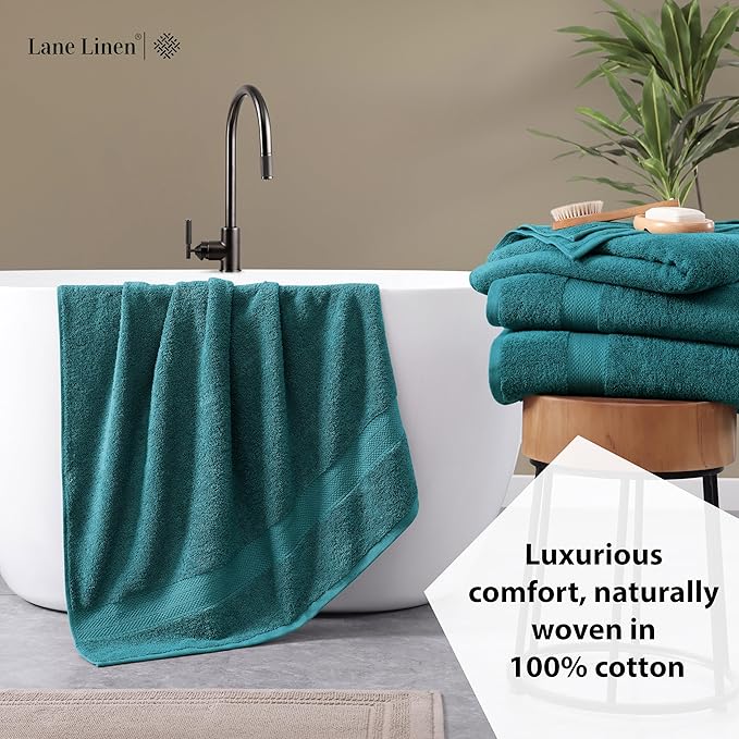 LANE LINEN Premium 4 Pack Bath Towels Set