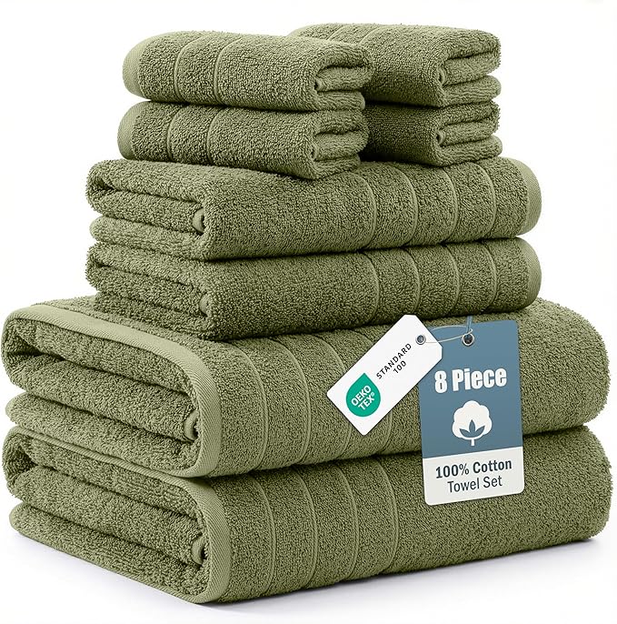 Casa Platino 100% Cotton Hotel Bath Towel Set