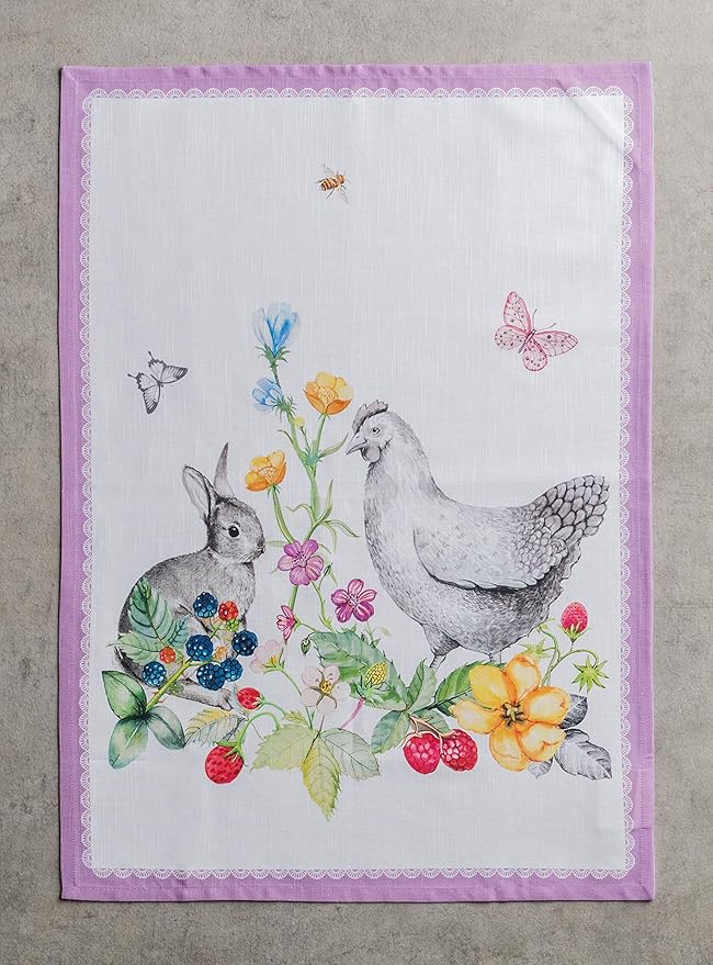 Maison d' Hermine Kitchen Towels Set of 3 100% Cotton 27.50" x 20" Reusable
