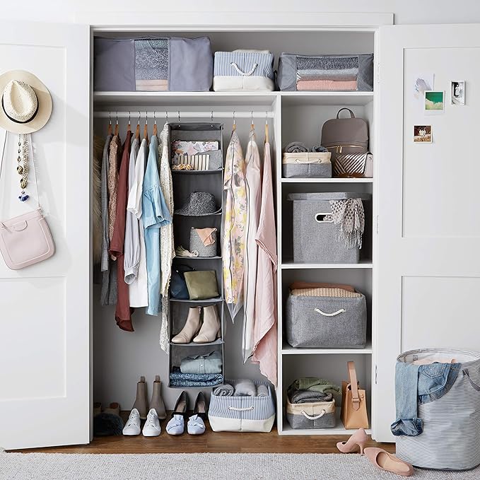 Amazon Basics 6-Tier Hanging Closet Shelf Organizer