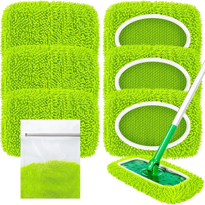 Reusable Dry Sweeping Cloths Microfiber Wet Pads Refill Compatible