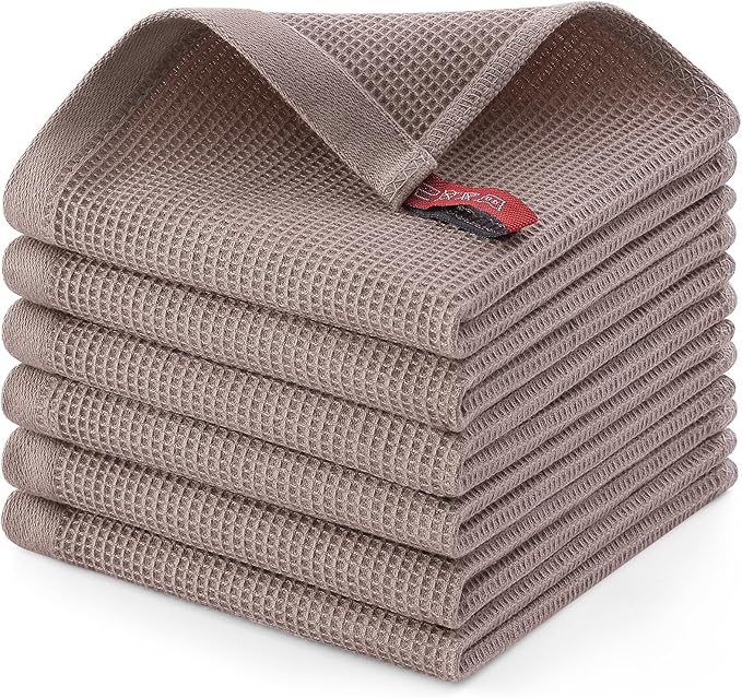 Homaxy 100% Cotton Waffle Weave Dish Cloths