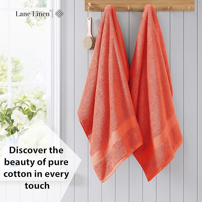 LANE LINEN 100% Ring Spun Cotton Bath Towels