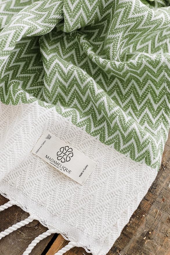 Madamelique Exclusive Hand Towels Set of 2-18 x 40 Inches