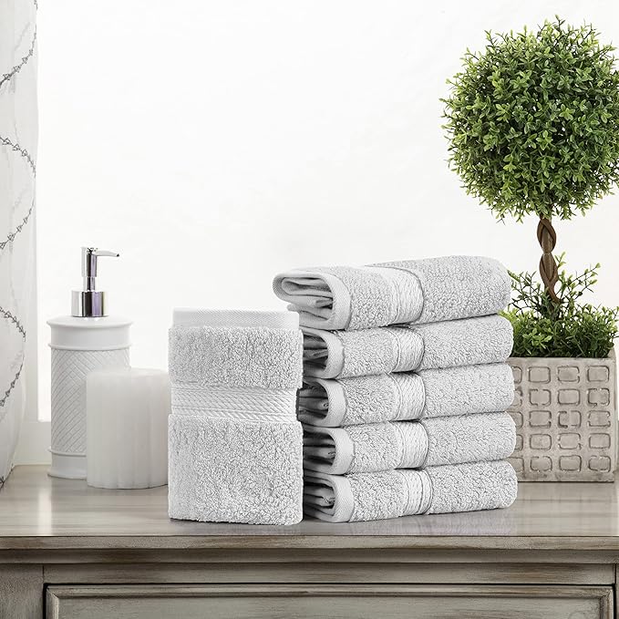 SUPERIOR Solid Egyptian Cotton Face Towel Set