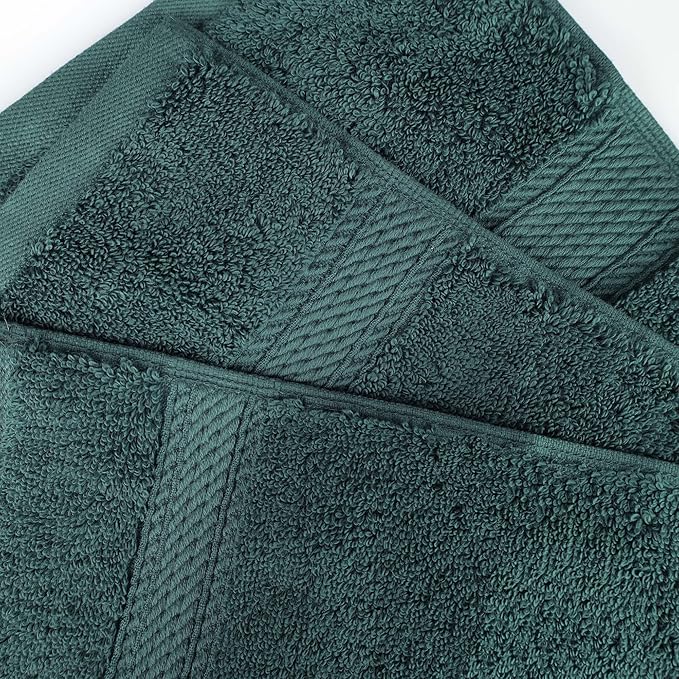 SUPERIOR Egyptian Cotton Pile 8 Piece Towel Set, Includes 2 Bath, 2 Hand