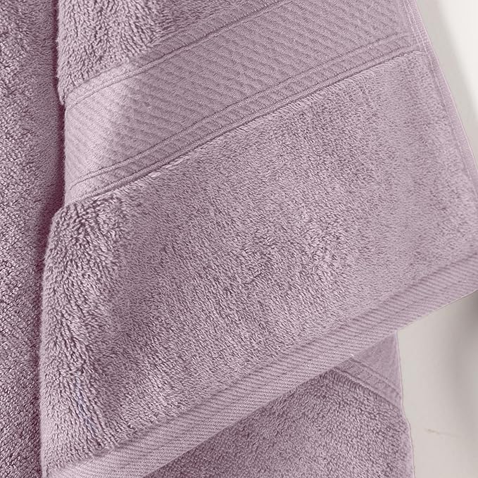 SUPERIOR Egyptian Cotton Pile Bath Towel Set of 2, Ultra Soft Luxury Towels