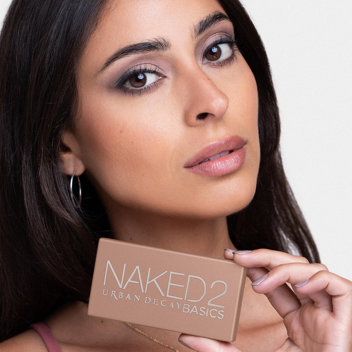 Urban Decay Naked 2 Basics Mini Eyeshadow Palette - 6 Matte Nude Shadows, Multi-Use Powder for Eye, Contour, or Brows, Ultra-Blendable Cool-Tone Neutrals, Long-lasting Wear, Travel Makeup with Mirror