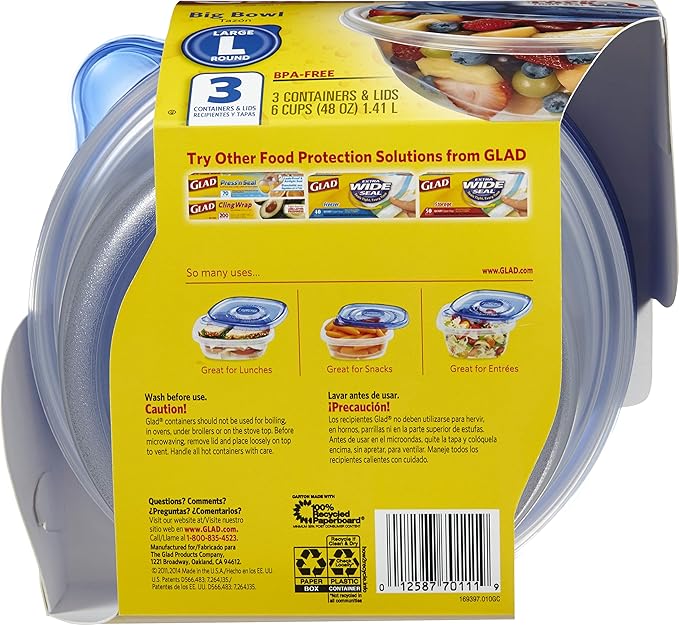 Glad Food Storage Containers