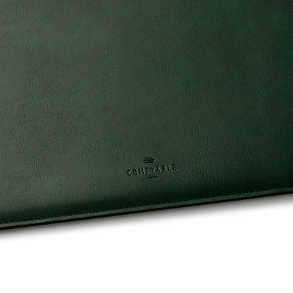 Comfyable Laptop Sleeve Precisely Compatible with 13 Inch MacBook Pro 13-in M2 2022 2021 M1 2020-2016 & Mac Air M4 2025 A3240 M3 2024 A3113 M2 M1, Faux Leather Cover Case, Green