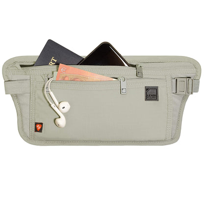 Lewis N. Clark Women's RFID Blocking Money Belt Travel Pouch + Credit Card, ID, Passport Holder for Women & Men, Taupe, One Size