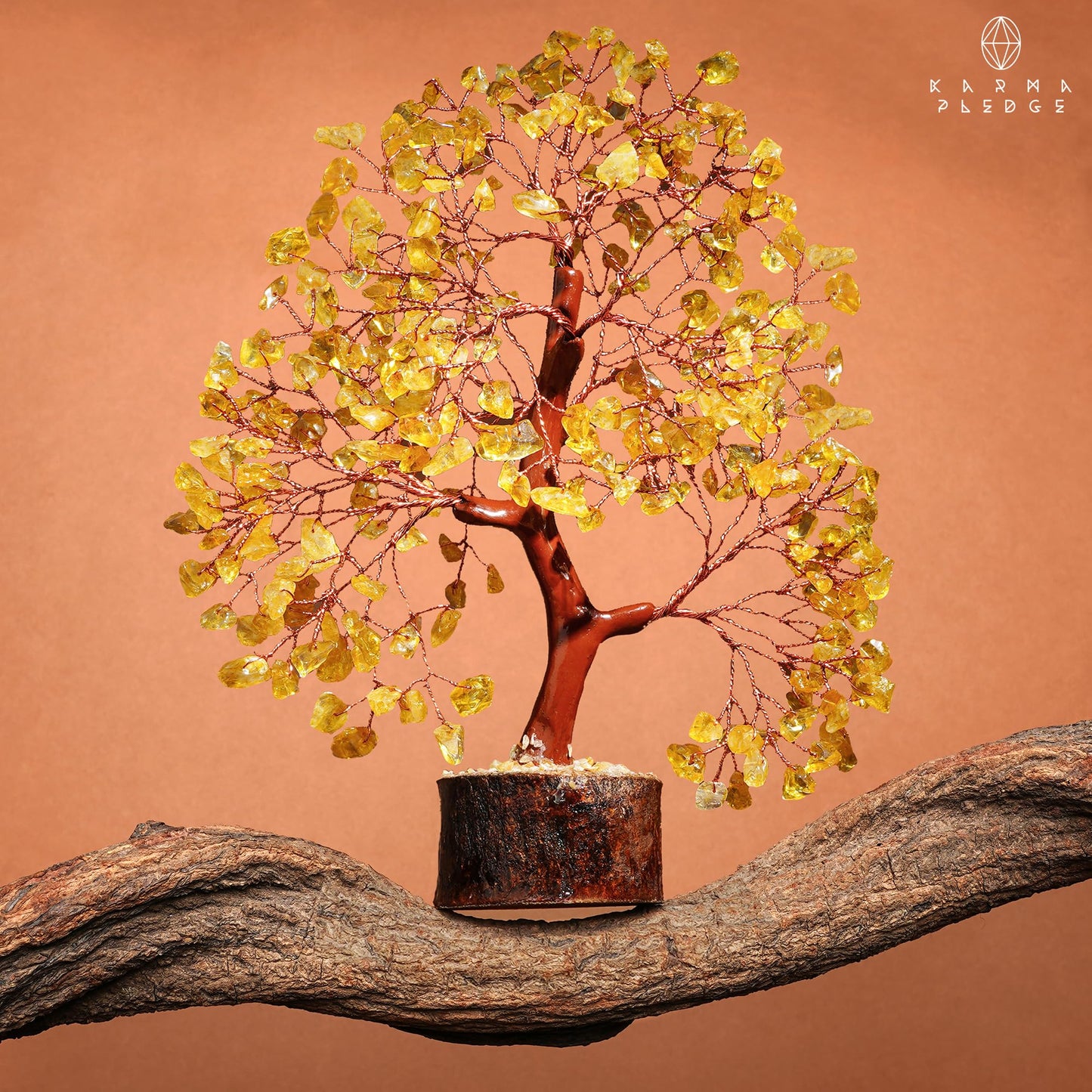 Crystal Tree of Life Birthday Gifts for Women, Men, Friends, Handmade Home Decor, Office, Room Decoration, Citrin Healing Crystal Chakra Tree for Money, Positivity, Good Luck Gifts for Her, Mom & Dad