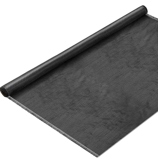Tudomro 4.17ft x 39.4'' Carbon Fiber Fabric Black Pure Carbon Fiber Sheet 2 x 2 Twill Weave-3k/220g for Cars Structural Reinforcement on Concrete Wall Basement Boat Repair (1 Roll)