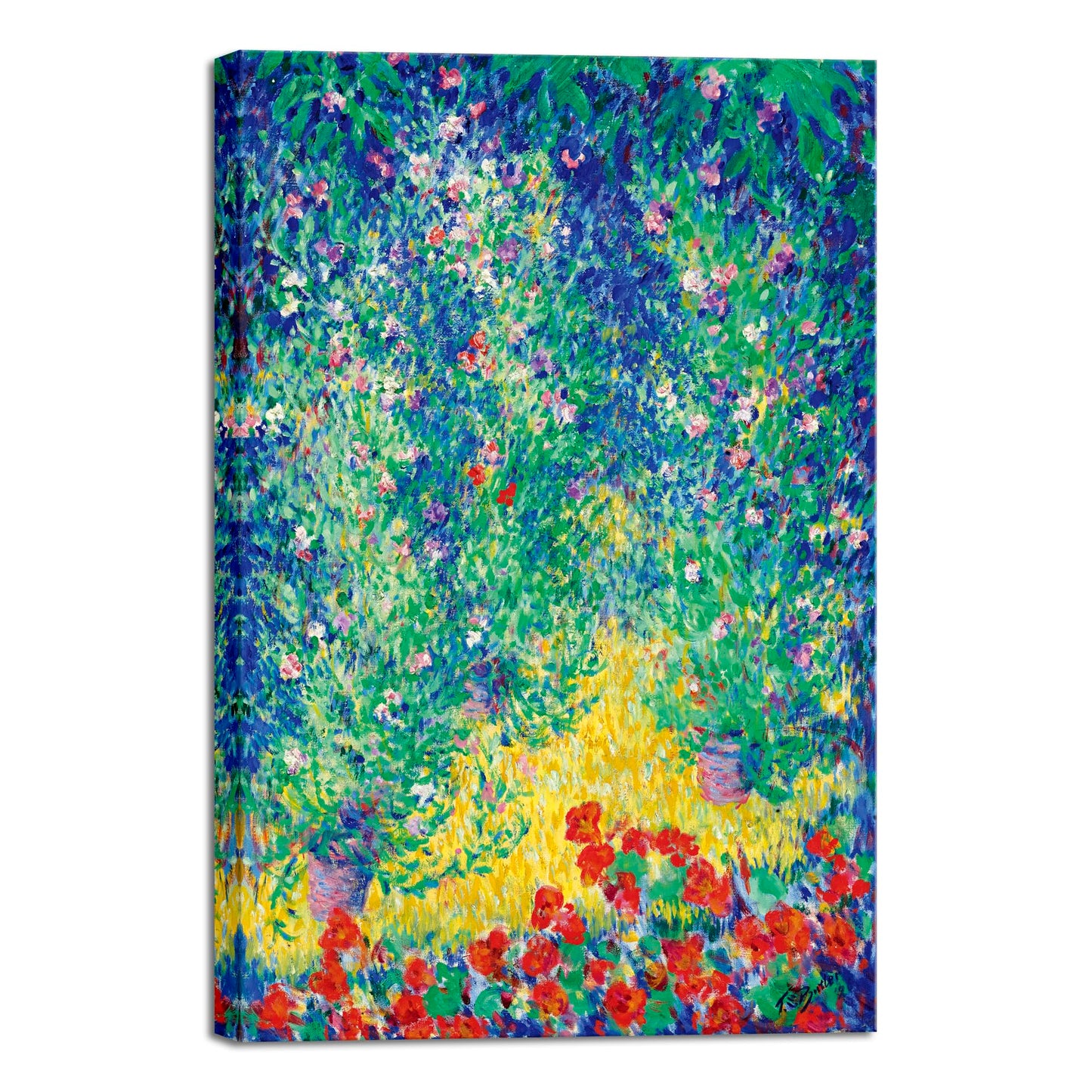 Wieco Art Canvas Prints Flowers in a Garden,1928 by Theodore Earl Butler Abstract Canvas Wall Art for Wall Decor and Home Office Decorations