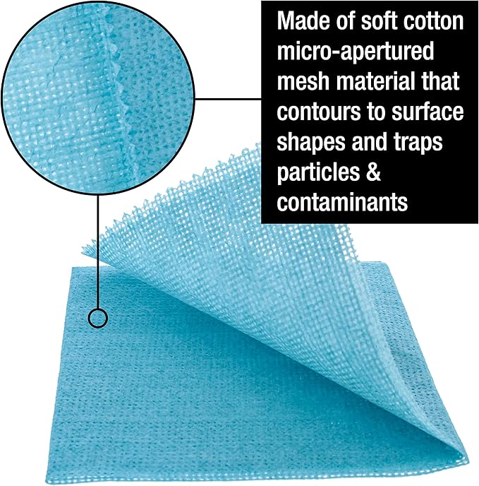TCP Global Pure Blue Low Tack Superior Tack Cloth, Automotive & Woodworking