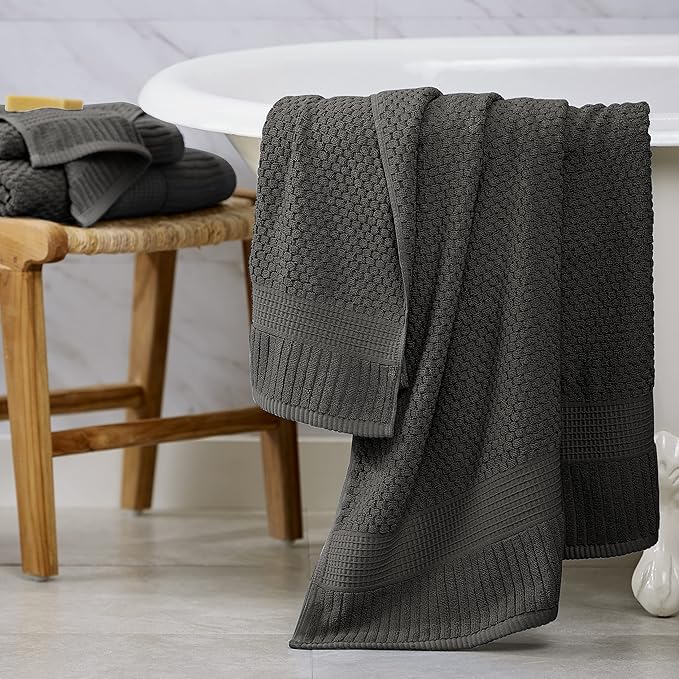 NY Loft 100% Cotton Hand Towel 6 Pack | Super Soft & Absorbent Quick-Dry Hand
