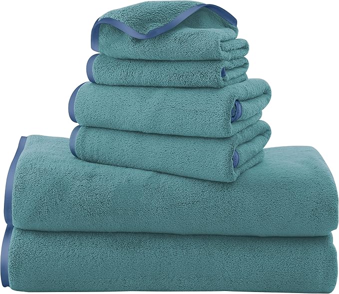 TENSTARS Luxury Silk Hemming Towel Set