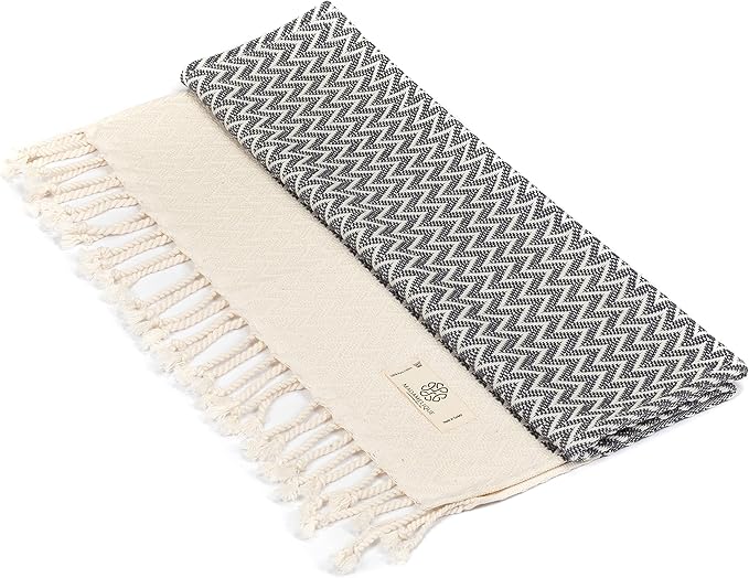 Madamelique Exclusive Hand Towels Set of 2-18 x 40 Inches