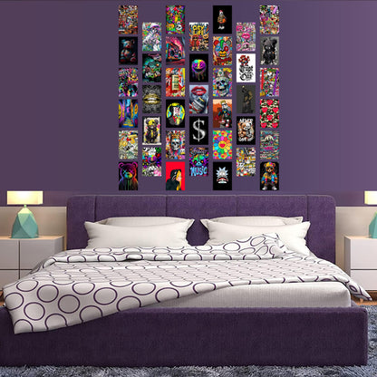 Libemz, 50 Pcs Hypebeast Aesthetic Wall Collage Kit - 4x6 inches - Hypebeast Room Decor, Aesthetic Wall Collage Kit Cool Posters Prints for Teen Boys Men Guys Girls Room Bedroom Dorm Decor, Posters for Room Aesthetic, Cool Posters (Hypebeast)