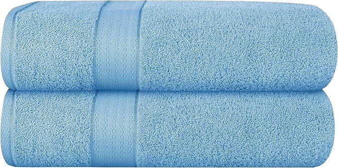GLAMBURG 700 GSM Premium Cotton 2-Pack Oversized Extra Large Bath Sheet Set