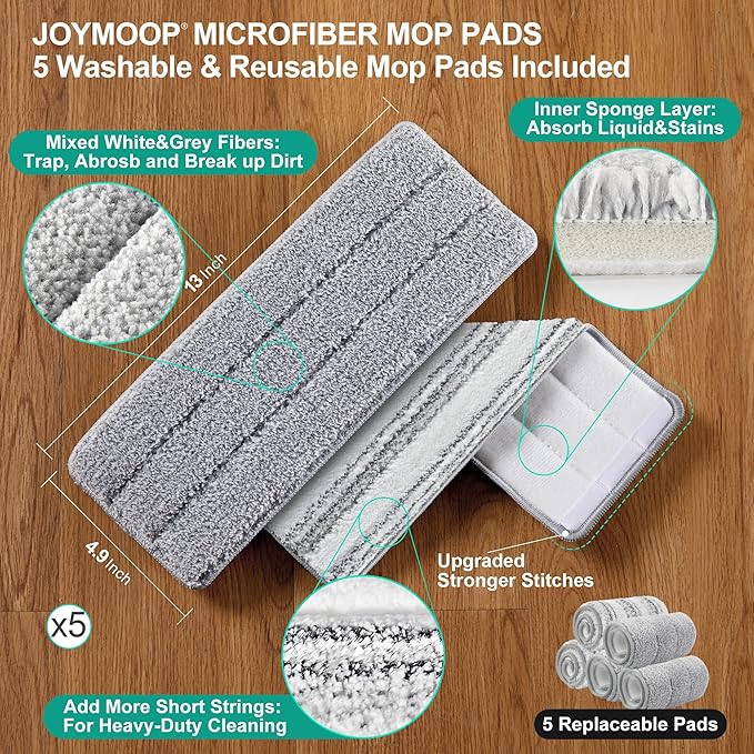JOYMOOP Mop and Bucket with Wringer Set, Wet Dry Mop