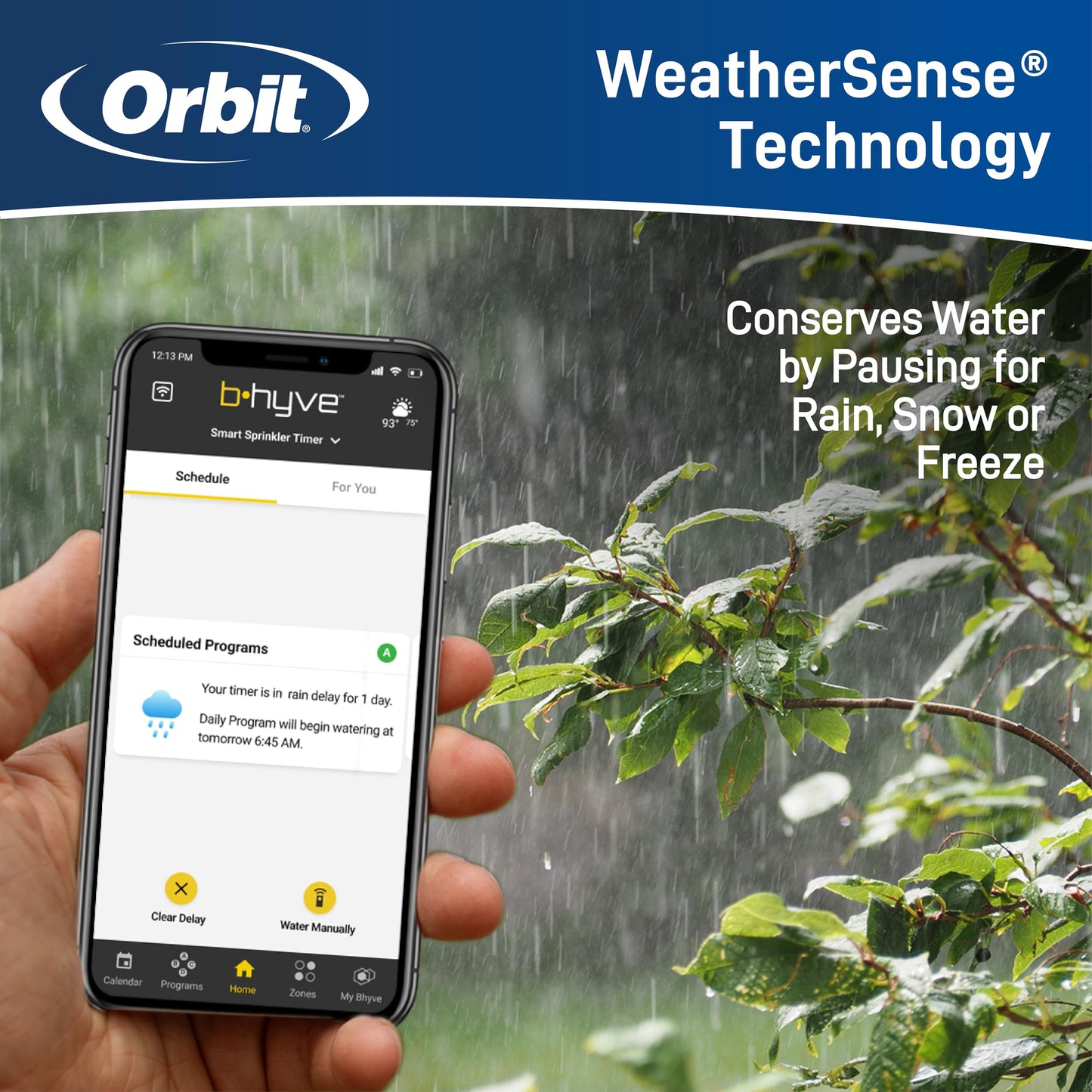 Orbit 57915 B-hyve 4-Zone Indoor Smart Sprinkler Controller