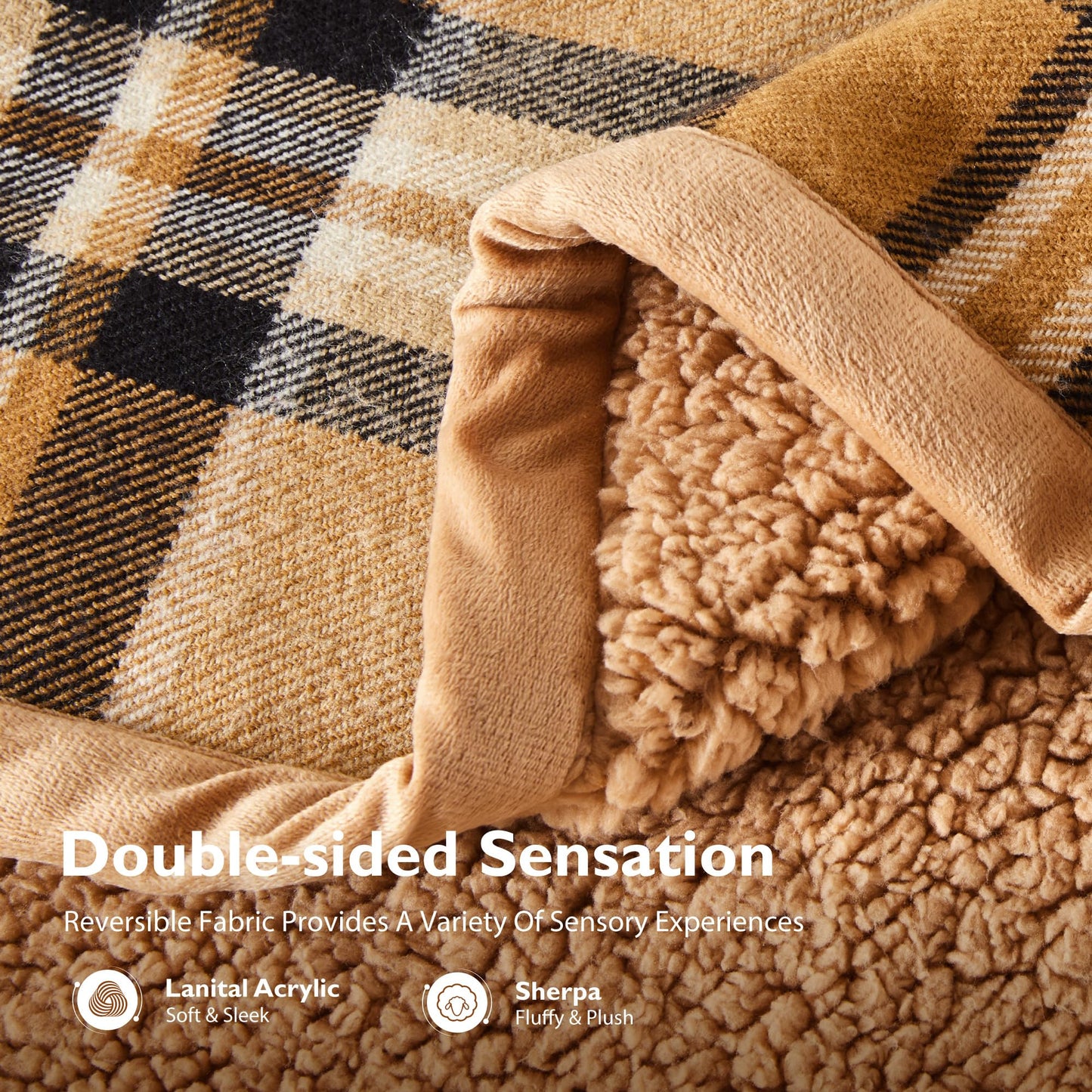 ALPHA HOME Soft Throw Blankets for Couch Bed, Warm Gifts for Women Men Pet Christmas