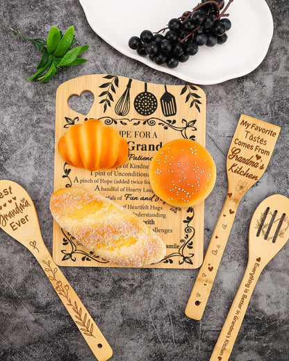 Aremdys Grandma Gifts, Grandma Birthday Gifts from Grandkids Cutting Board Set Kitchen Valentines Day Gift for Grandmother Practical Gifts Christmas Birthday Mother's Day Gifts Idea for Nana Gigi