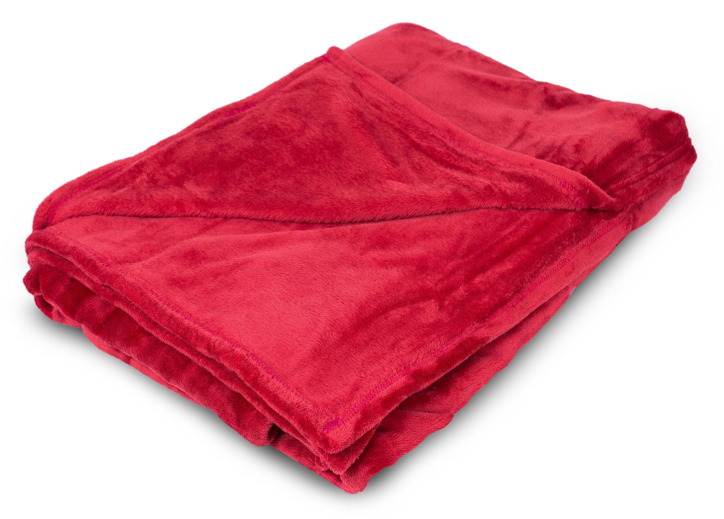 BIRDROCK HOME Internet’s Best Plush Throw Blankets - Burgundy (Red) - Ultra Soft Couch Blanket - Light Weight Sofa Throw - 100% Microfiber Polyester - Easy Travel - King Bed - 108 x 90
