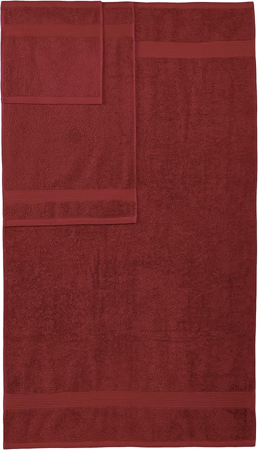 Amazon Basics Fade-Resistant 100% Cotton Washcloths