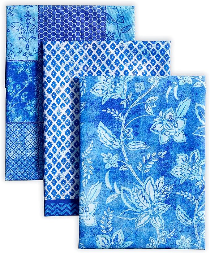Maison d' Hermine Kitchen Towels Set of 3 100% Cotton 27.50" x 20" Reusable